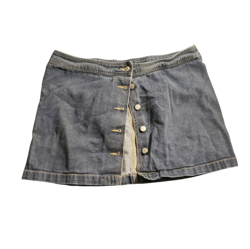 Old Navy Vintage Button Down Jean Skirt